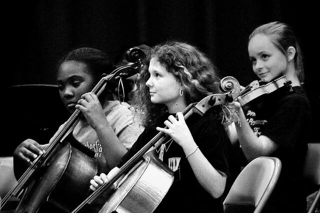 Getting kids excited and sticking with music.