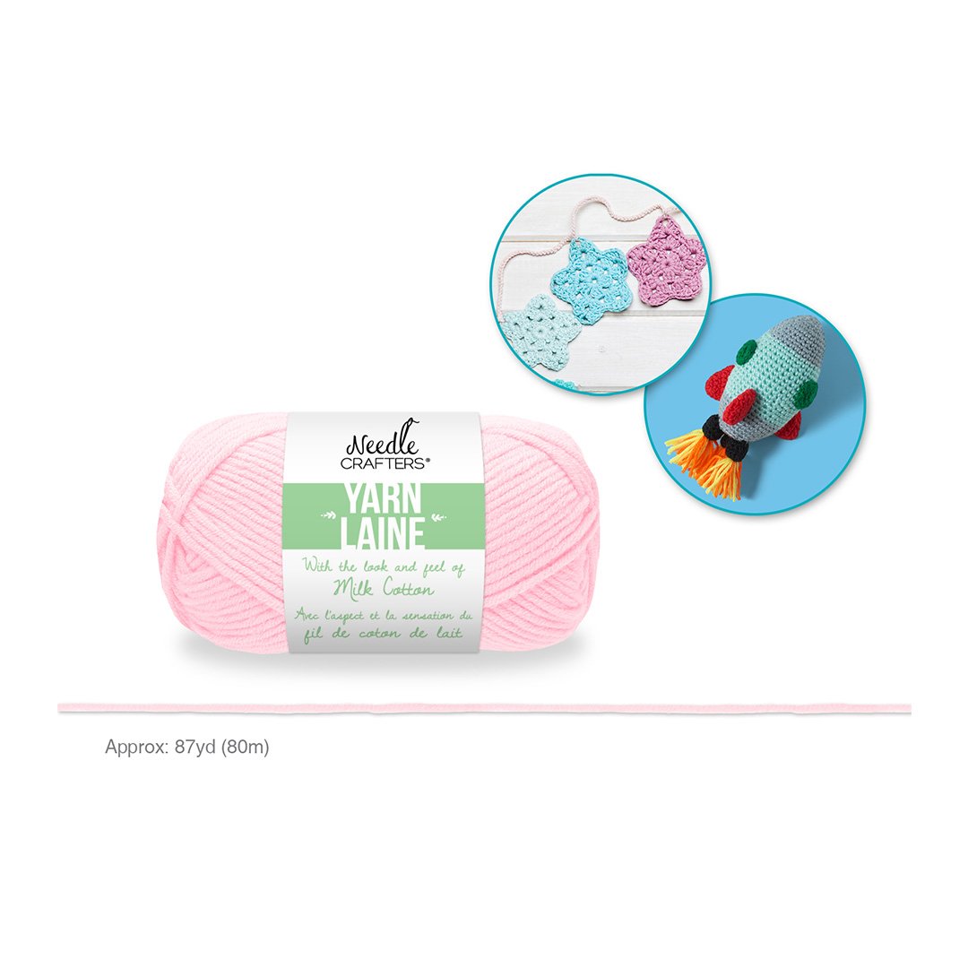 Needlecrafters: Acrylic Milk Cotton Yarn C - Light Pink
