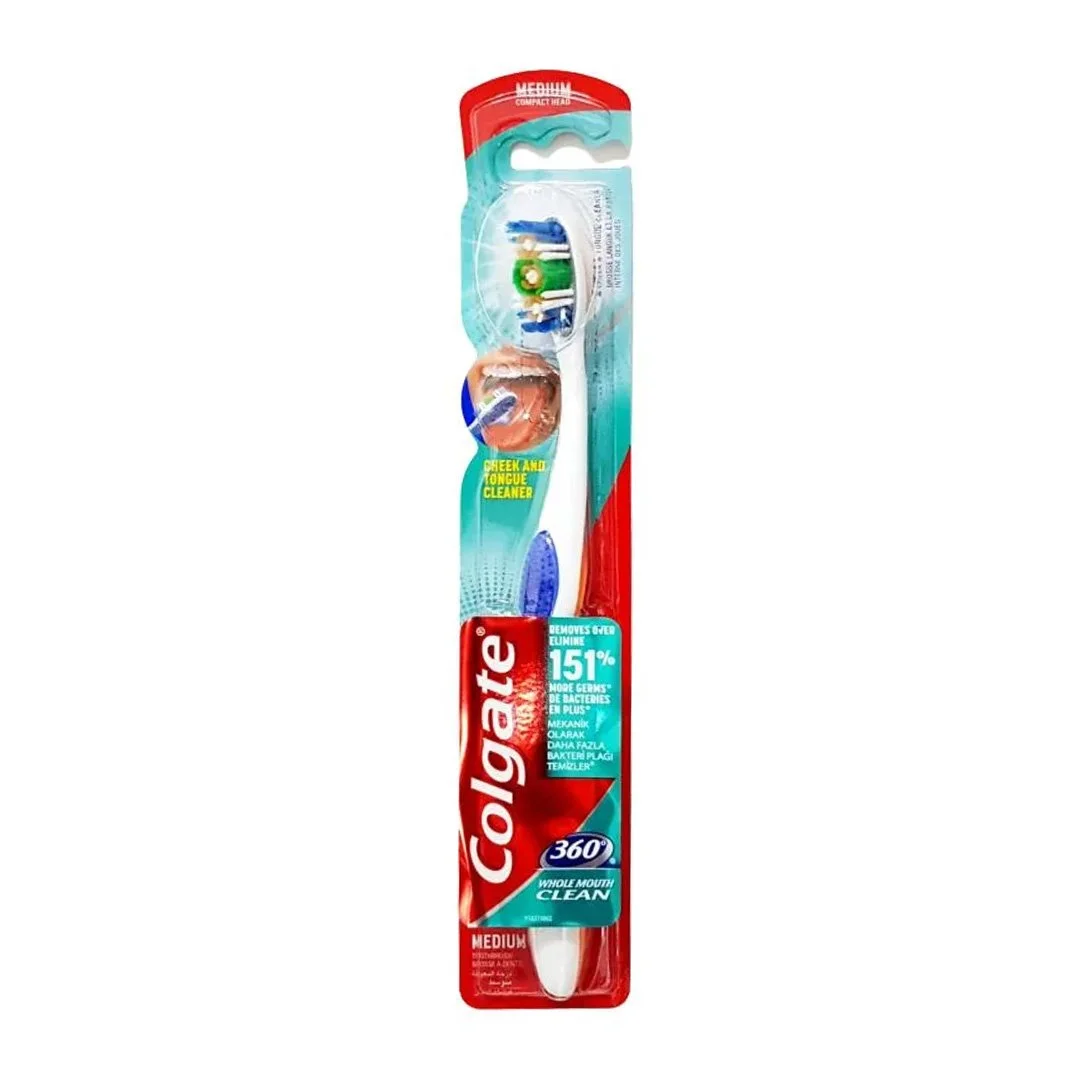 COLGATE 360 WHOLE MOUTH CLEAN TOOTHBRUSH