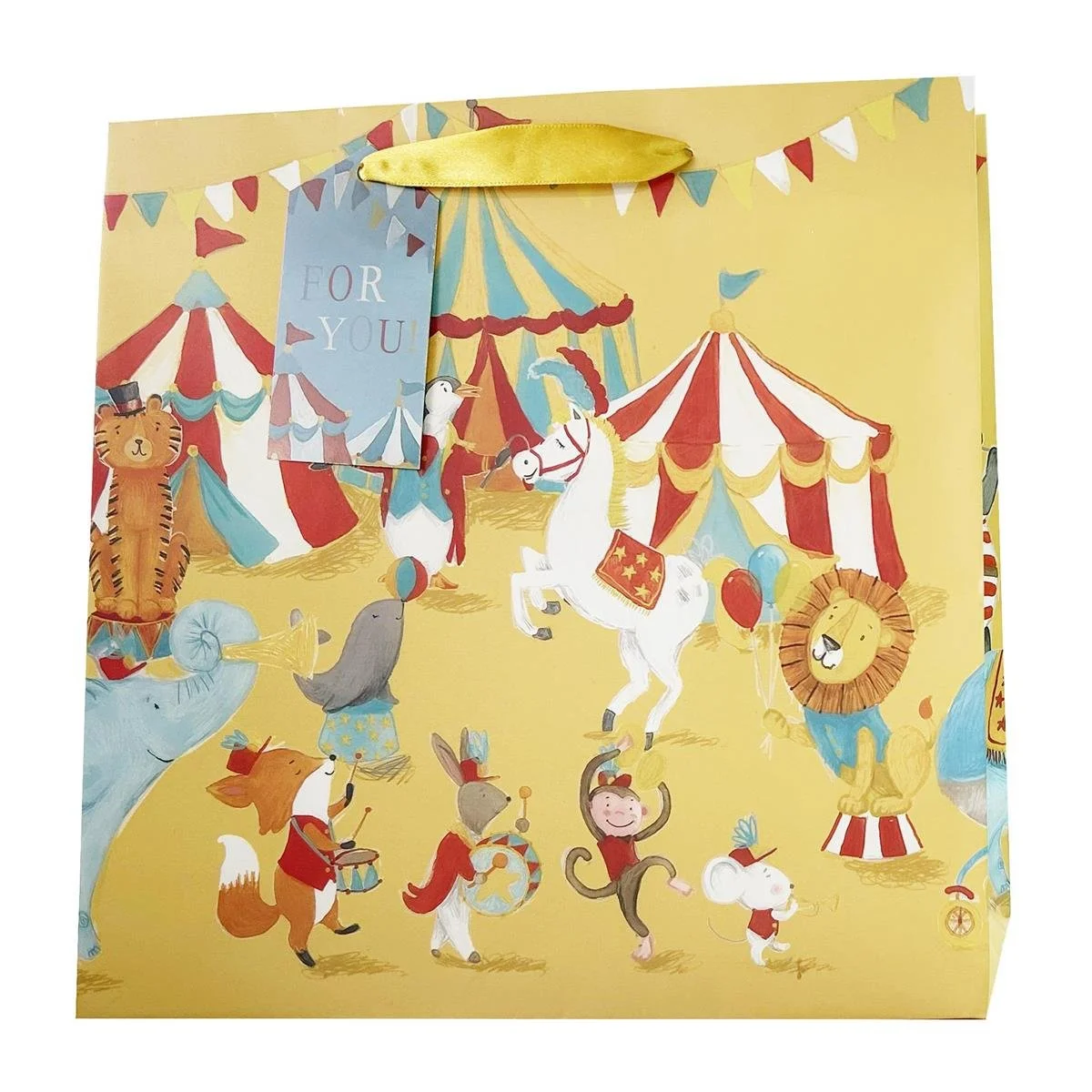 Paper T. Gift Bag, Large, Circus, Matte, 157GSM