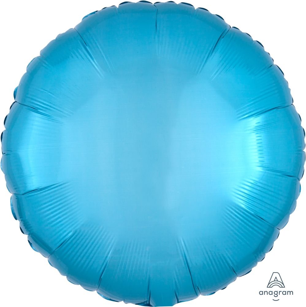 18" Caribbean Blue Circle Balloon