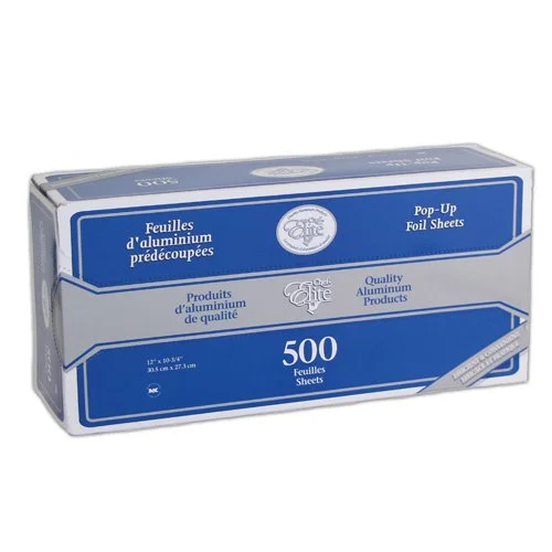 Chef Elite – Aluminum Foil Pop-Up Sheets – 12″ x 10.75″ – 51 Gauge – 500Pk