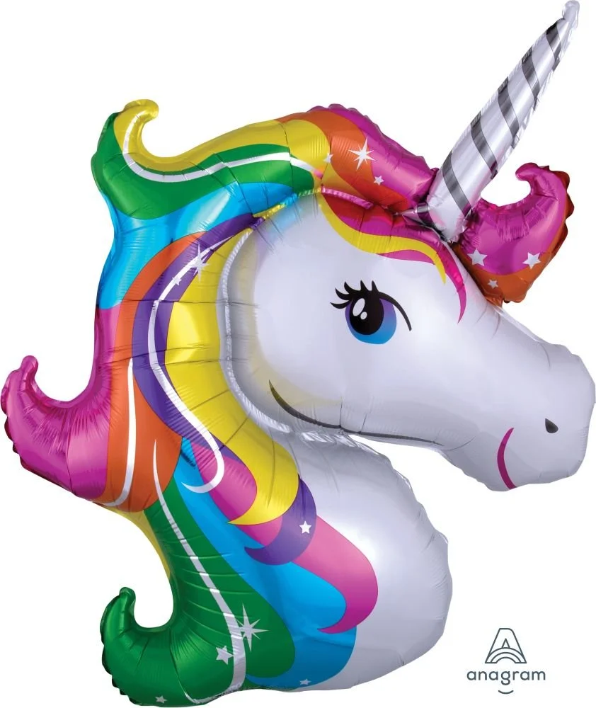 SuperShape Rainbow Unicorn Balloon
