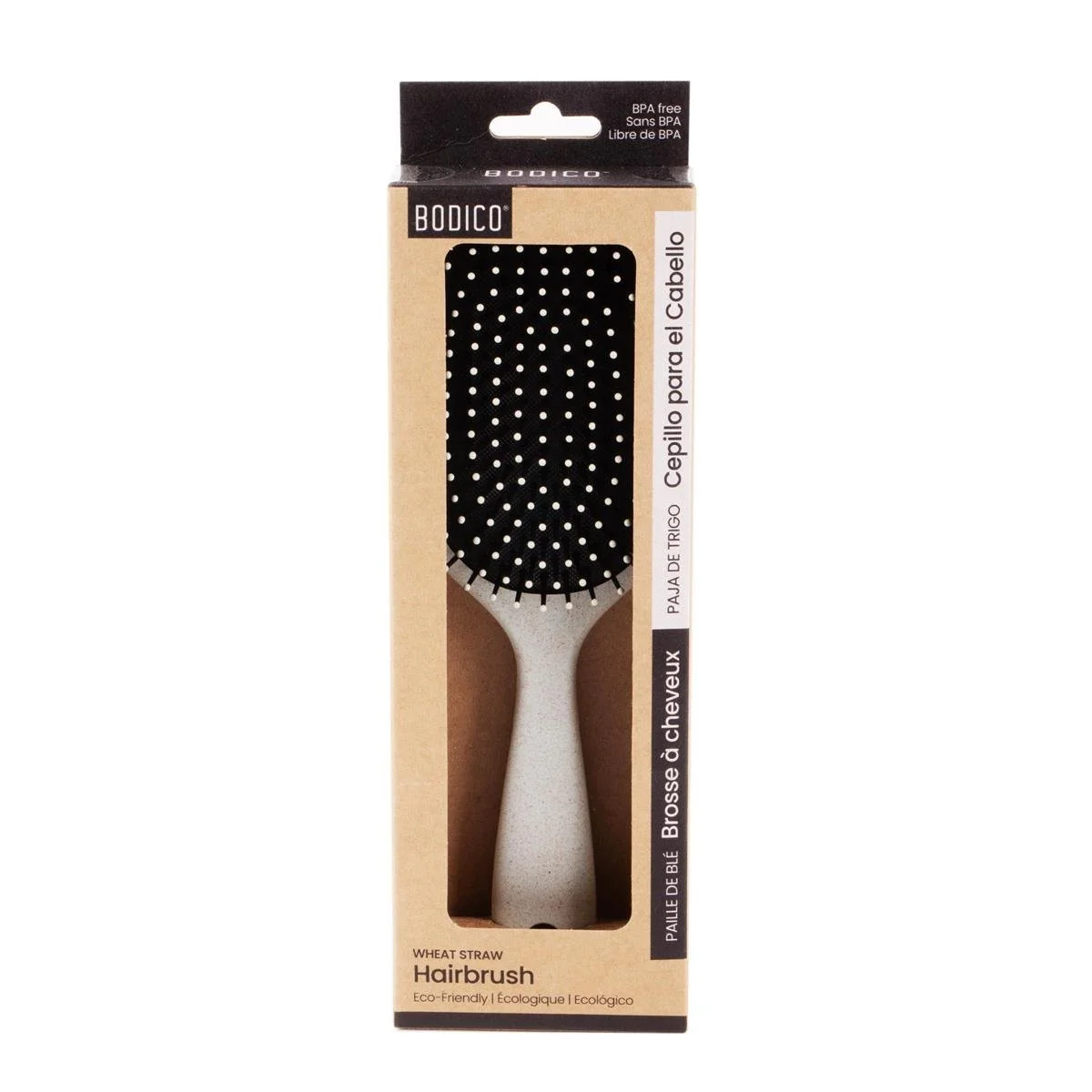 Bodico, Wheat Straw Padded Hairbrush