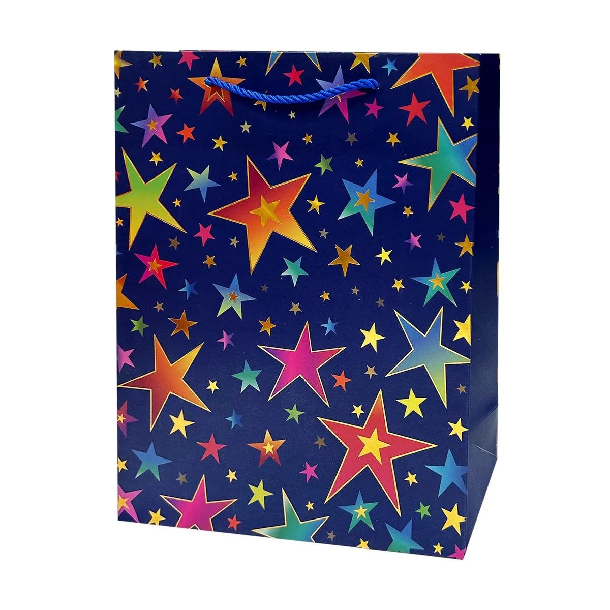 Paper T. Gift Bag, Jumbo, Stars, Matte+HS, 210gsm