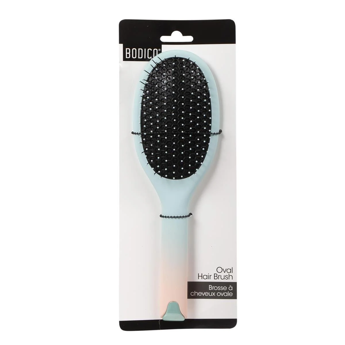 Bodico, Oval Detangling Hair Brush, ombre, thin flex bristles