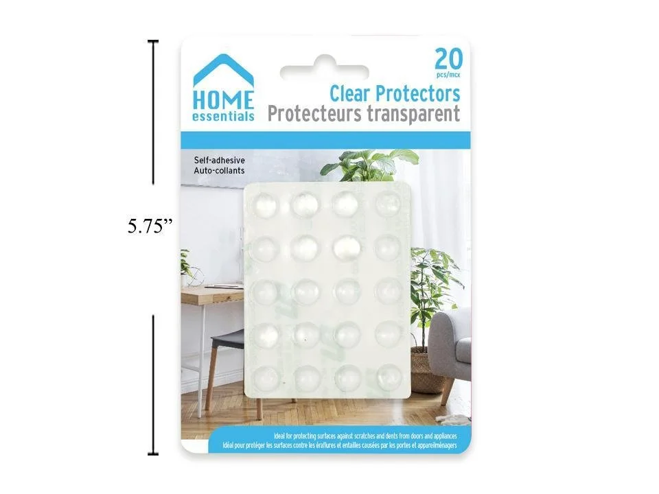 H.E. 20-pc Bumper Protectors, Clear