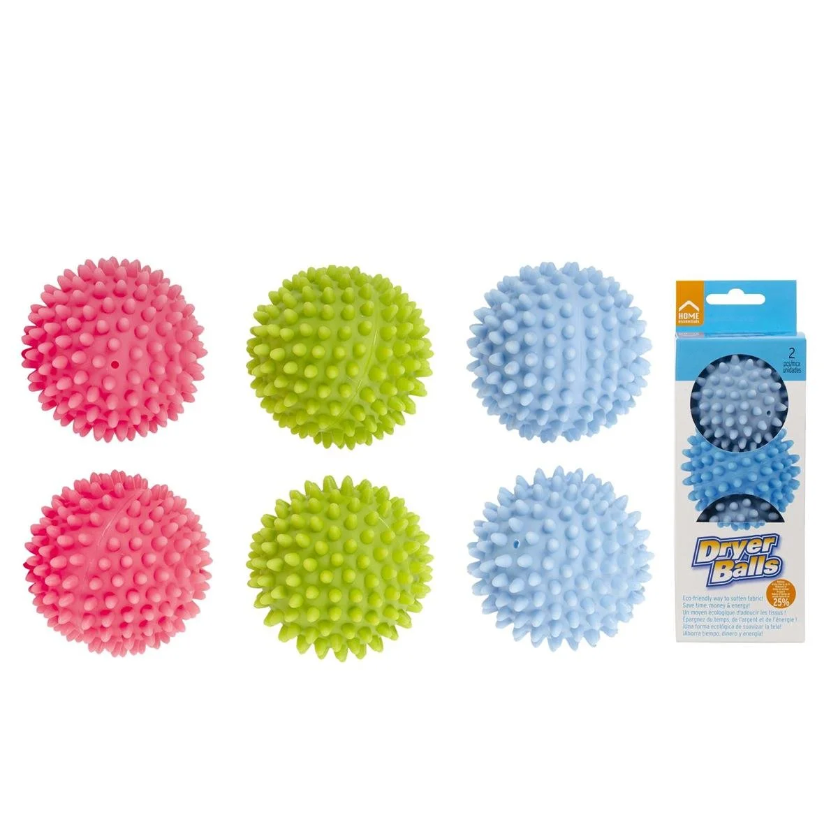 H.E. 2-pc Dryer Balls, CBX, 3 Colors