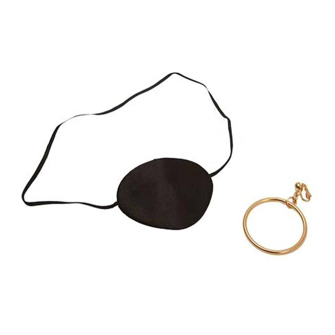 PIRATE EYE PATCH WITH EARRING