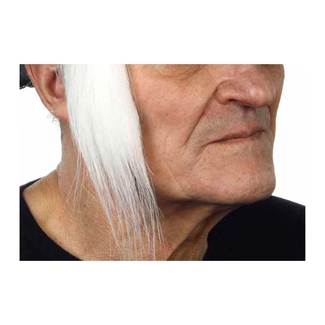 SIDEBURNS WHITE 4 CM x 17 CM