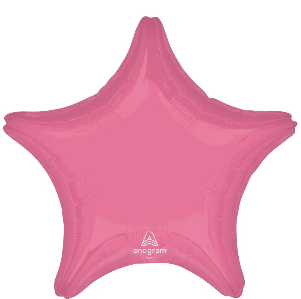 18" Vibrant Pink Star Balloon