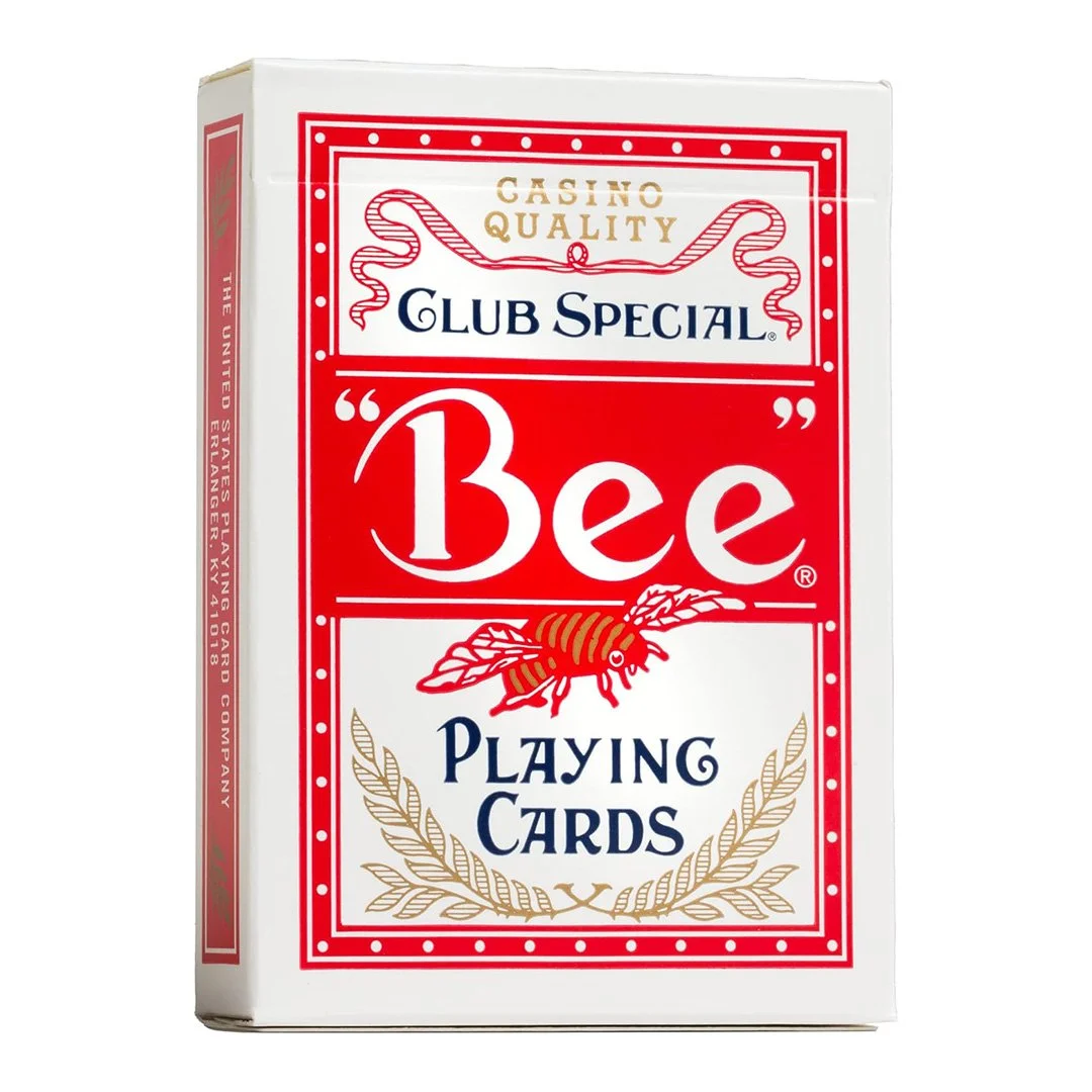 BEE RED PLAYING CARD