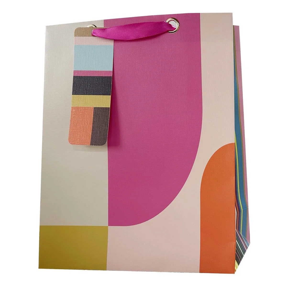 Paper T. Abstract DLX Gift Bag, Large, Matte/Emboss, 210GSM