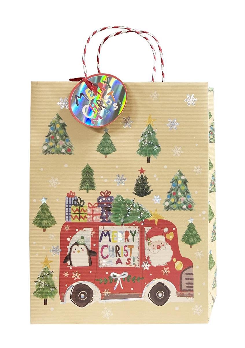 Paper T. DLX Xmas Gift Bag, Jumbo