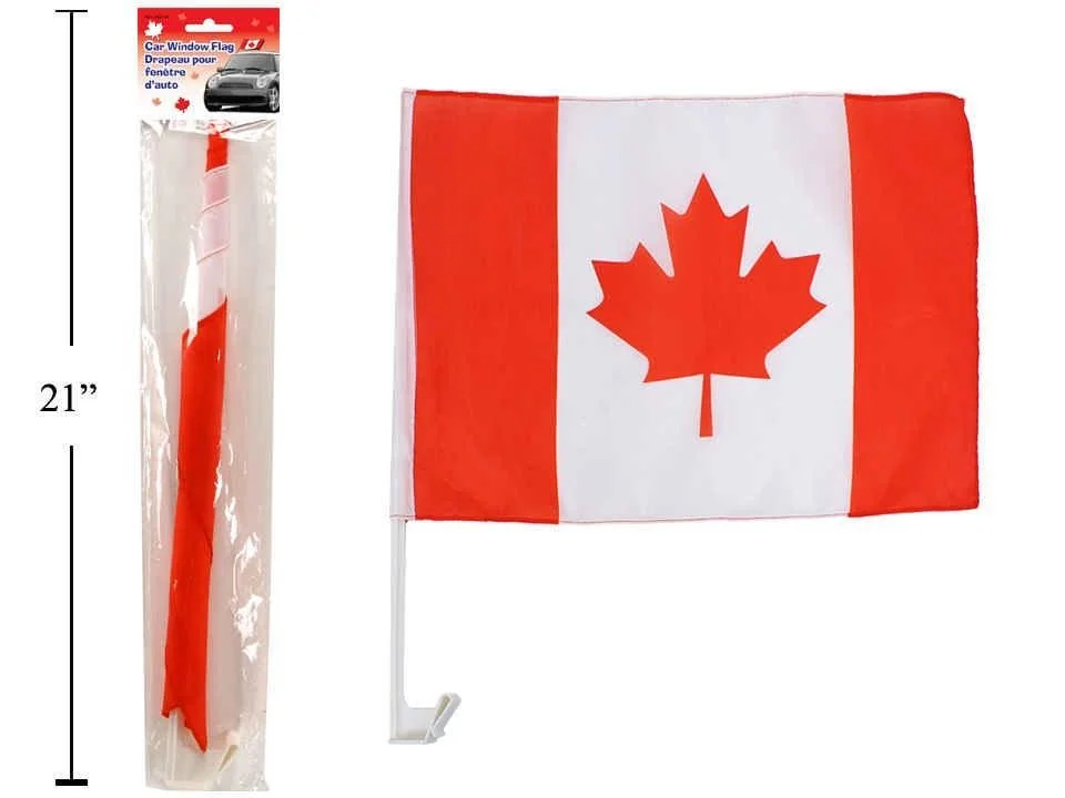 Canada 10"x20" Car Flag, Nylon