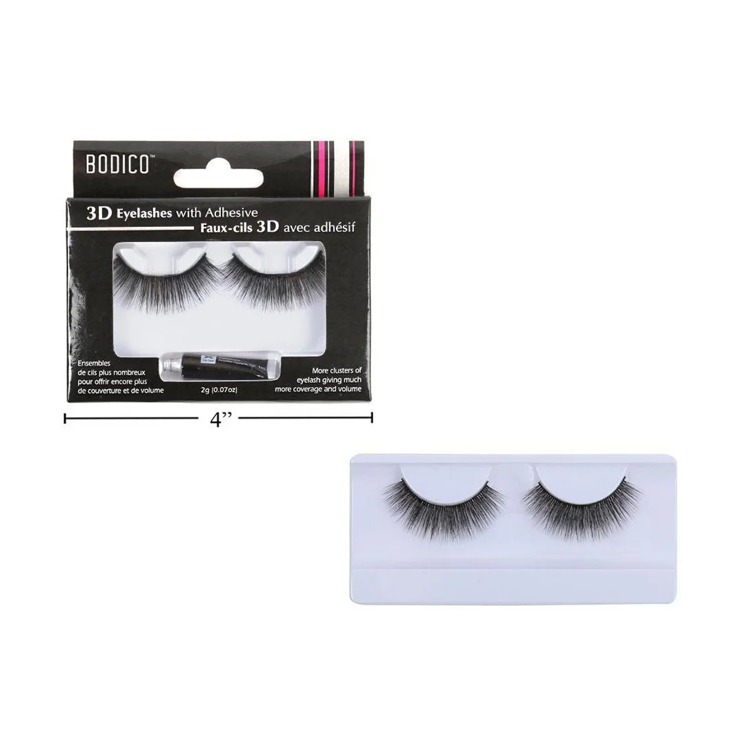 Bodico 3D Butterfly Eyelashes with adhesive