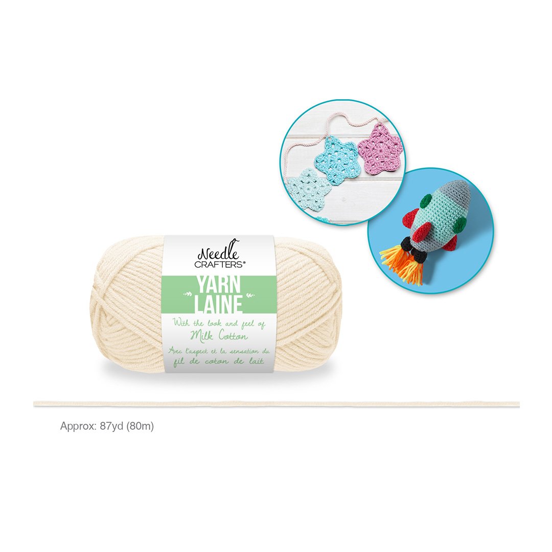 Needlecrafters: Acrylic Milk Cotton Yarn L - Ivory