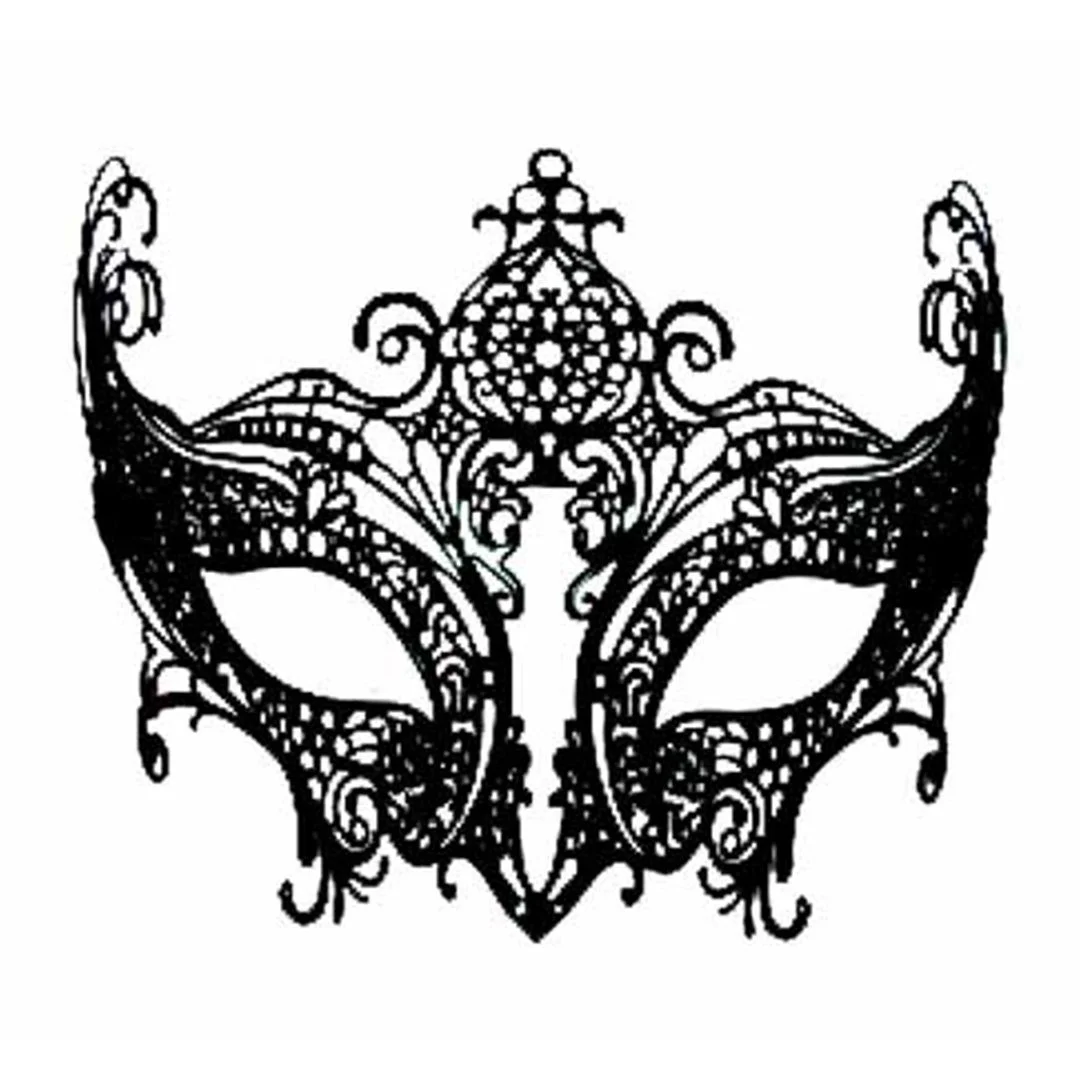 METAL FACE MASK BLACK