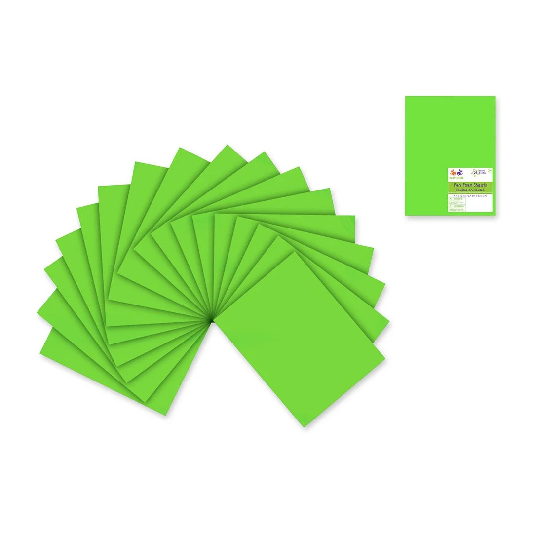 Foam Sheets - Neon Green