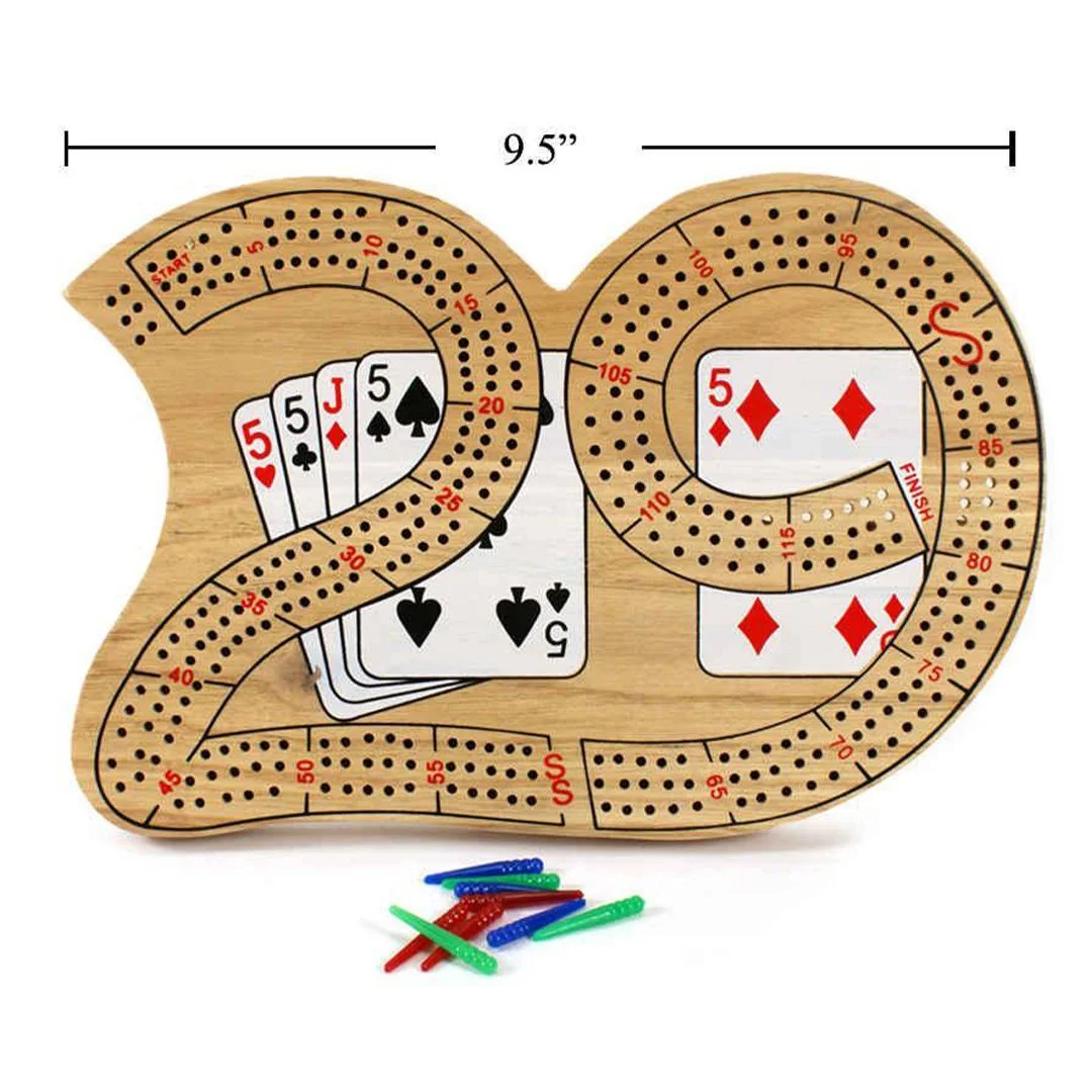 Wooden 29" Cribbage Board