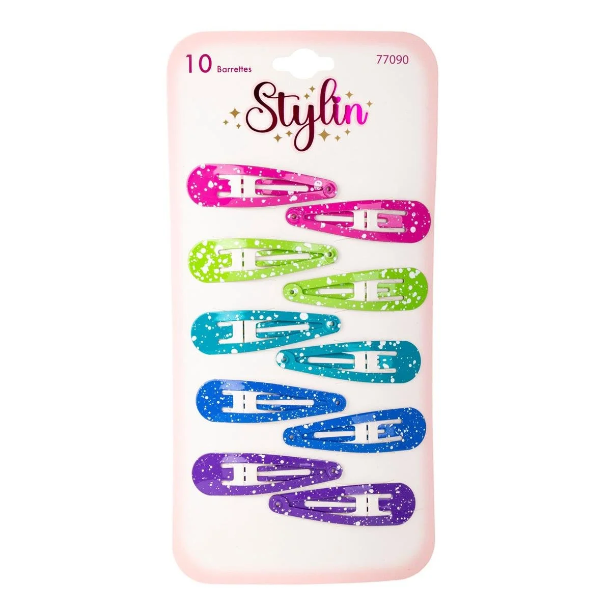 Stylin G, 10-pc Splatter Snap Barrette