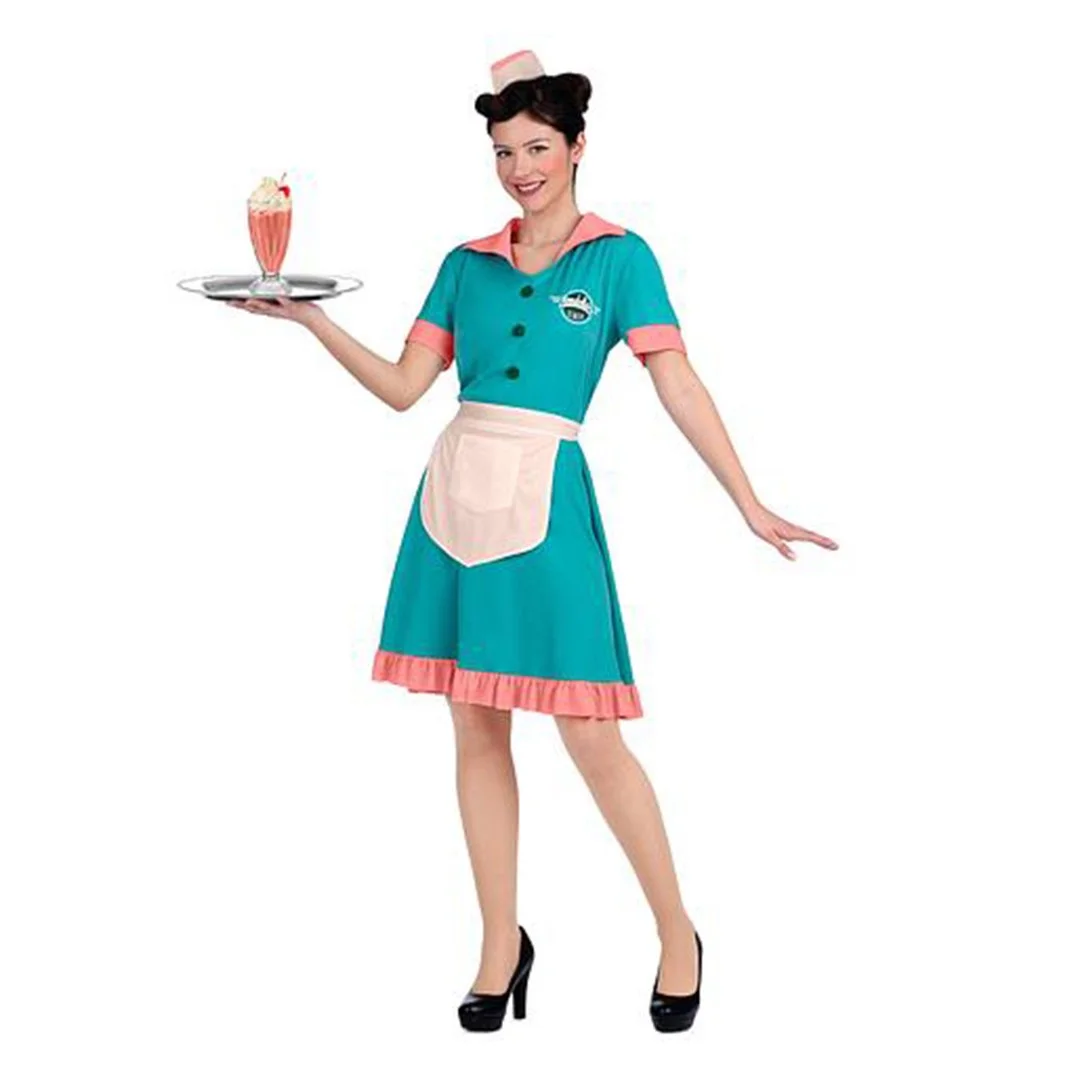 1950S WAITRESS - ADULT COSTUME - XL