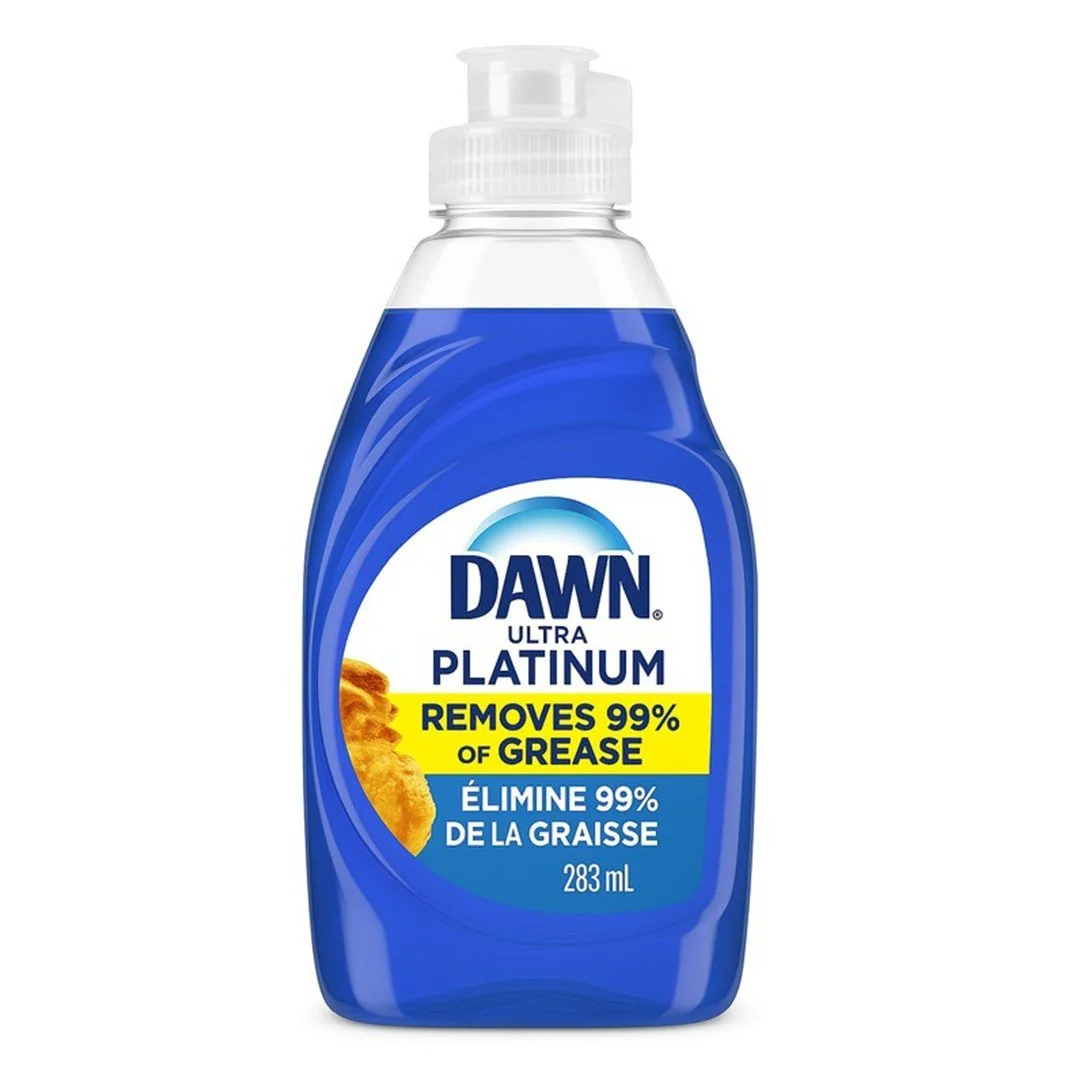 DAWN DISHWASHING SOAP 236ML, PLATINUM & FRESH RAIN.