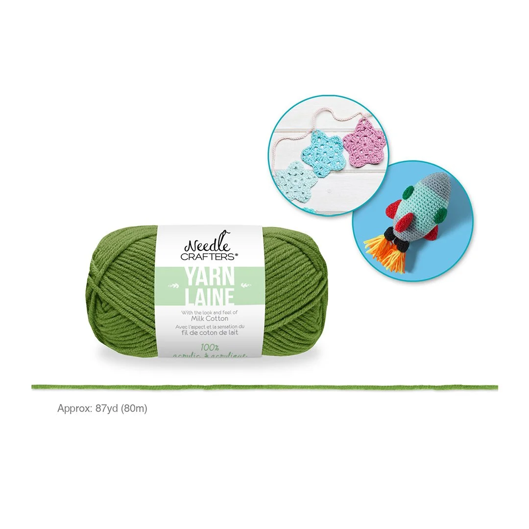 Needlecrafters: Acrylic Milk Cotton Yarn Q - Sage Green