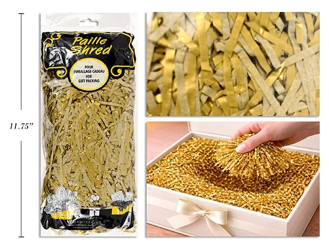 Zig Zag Shred Paper Metallic Gold 42.5g