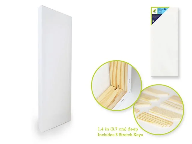 Stretch Artist Deep Canvas: Rect. 12"x36" (3.7cmD) Primed Back-Stapled