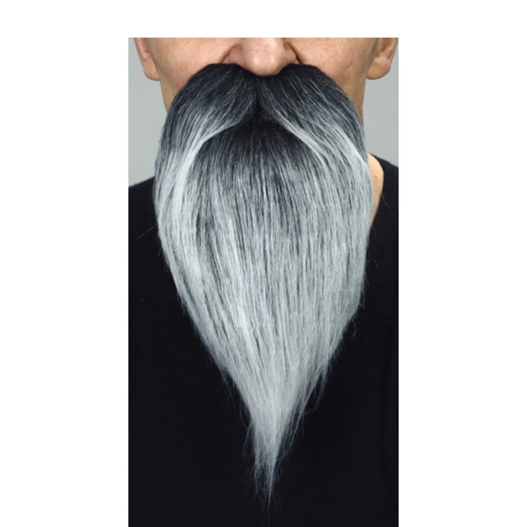 BEARD BLACK/GREY 14.5 CM x 27 CM