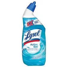 LYSOL ACTION GEL SPRING WATERFALL TOILET BOWL CLEANER 710 ML