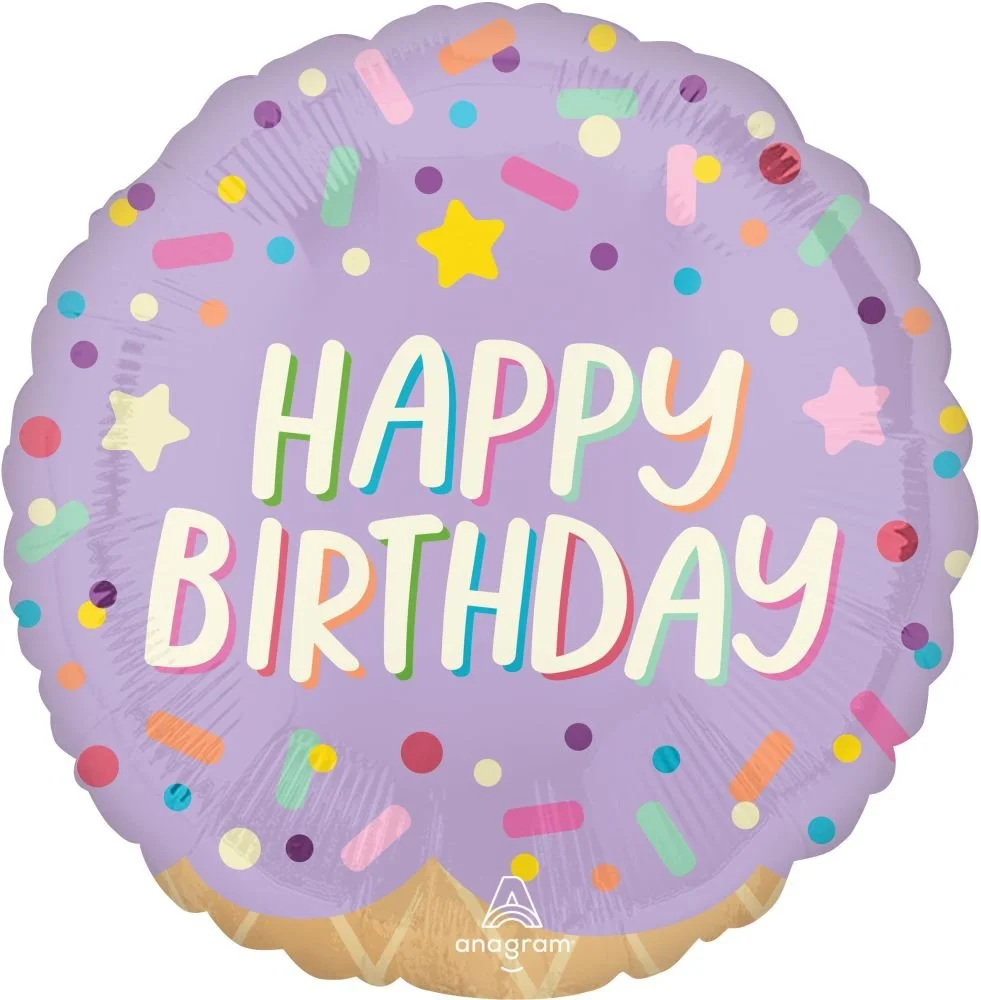Standard Ice Cream Party Happy Birthday Balloon