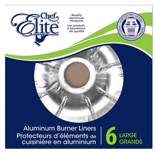 Chef Elite – Burner Liners – Large – 6Pk
