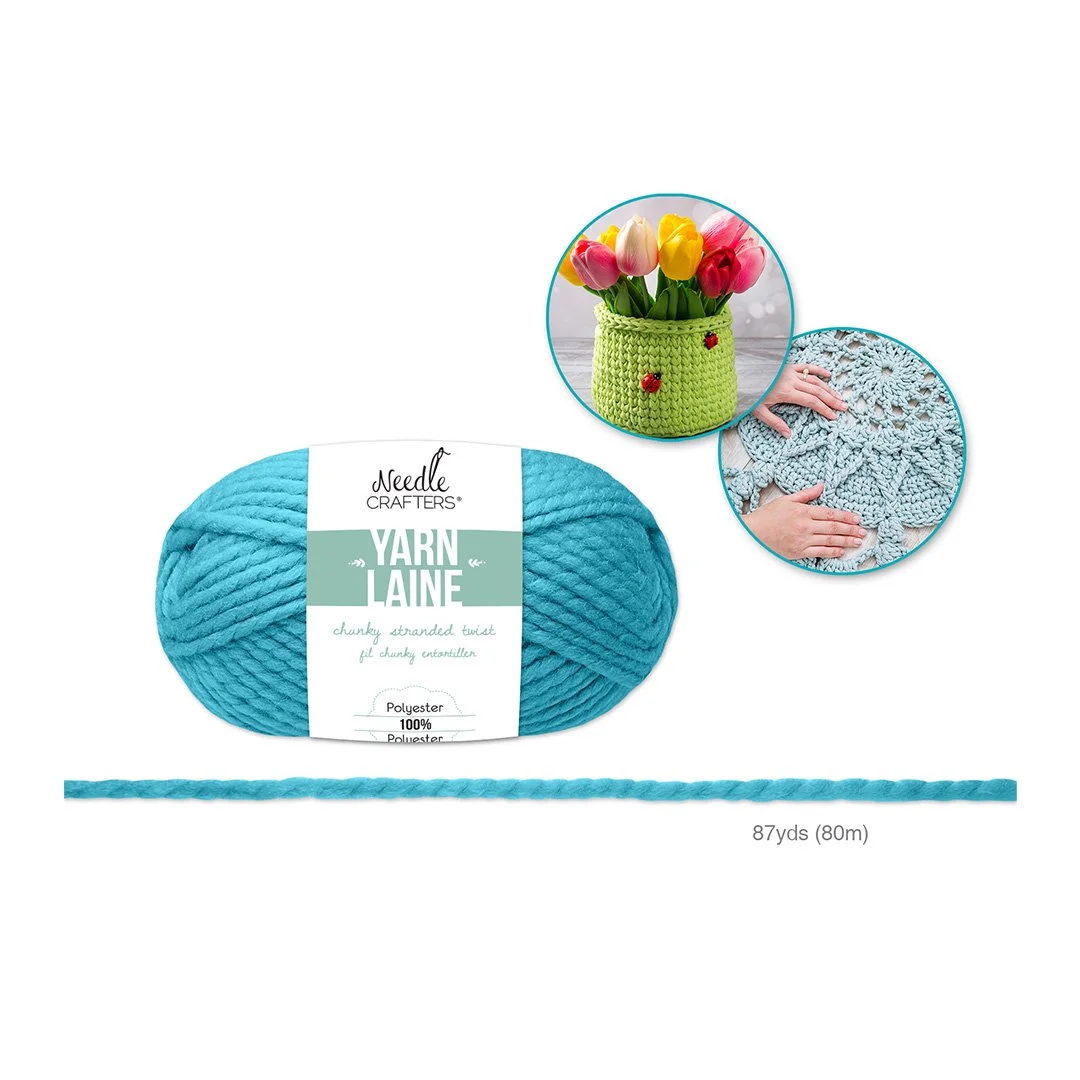 Needlecrafters: Chunky Stranded Twist Poly Yarn F - Aqua