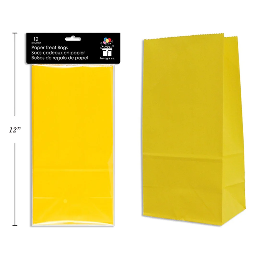 Paper Treat Bags - Sunshine Yellow