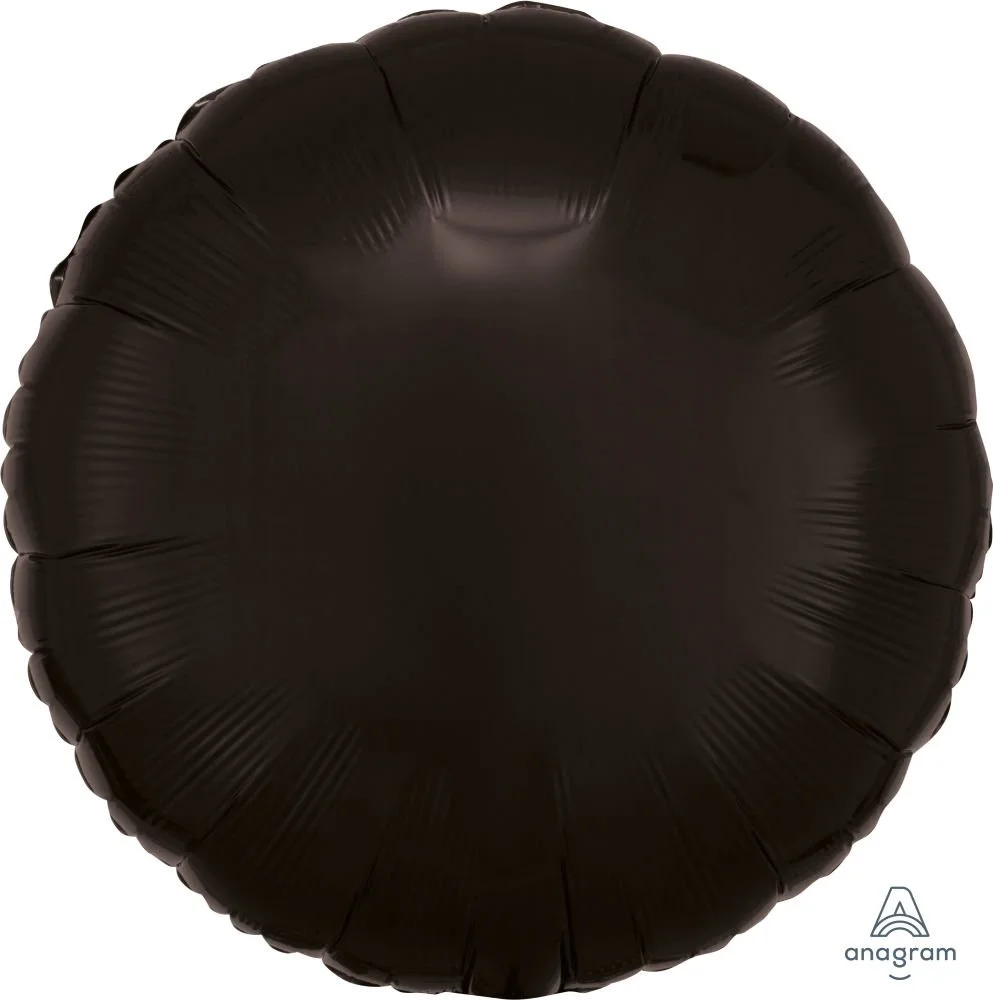 18" Black Circle Balloon