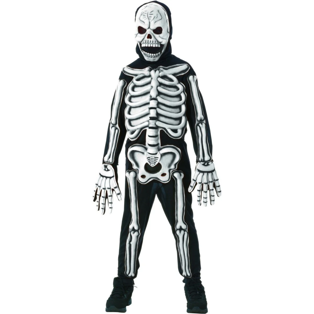 Glow In Dark Skeleton Kids Costume