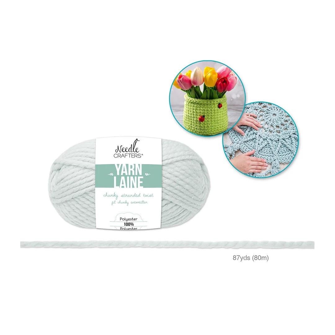 Needlecrafters: Chunky Stranded Twist Poly Yarn G - White