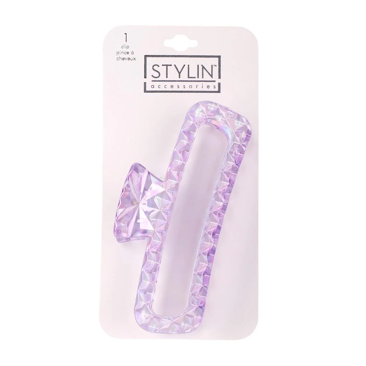 Stylin, Large Purple Iridescent Claw Clip
