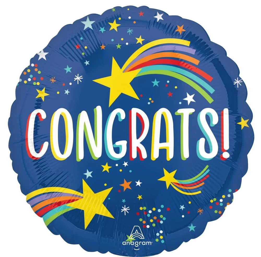 Standard Rising Star Congrats Balloon