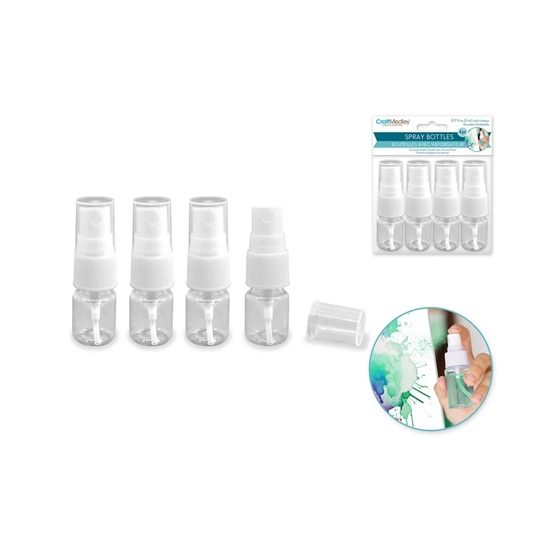 Plastic Bottles: Pump-Spray~ Refillable Screw-Top