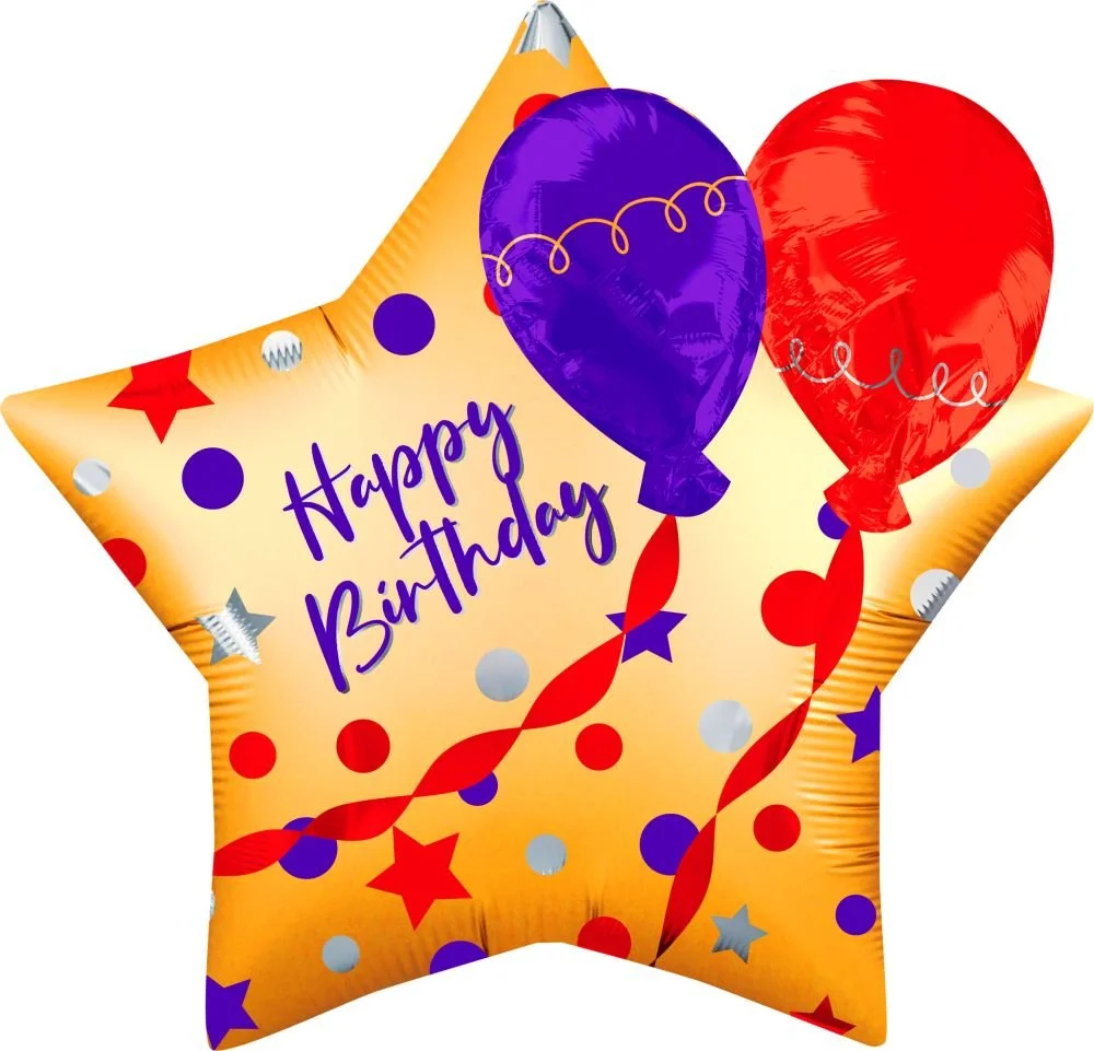 Supershape Satin Birthday Balloons