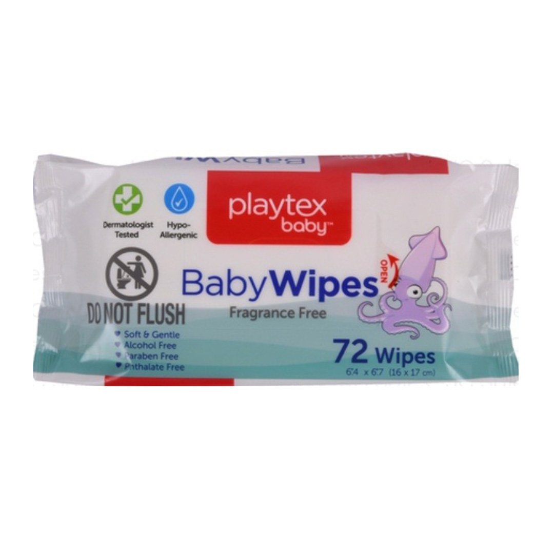 PLAYTEX BABY WIPES FRAGRANCE FREE 72CT