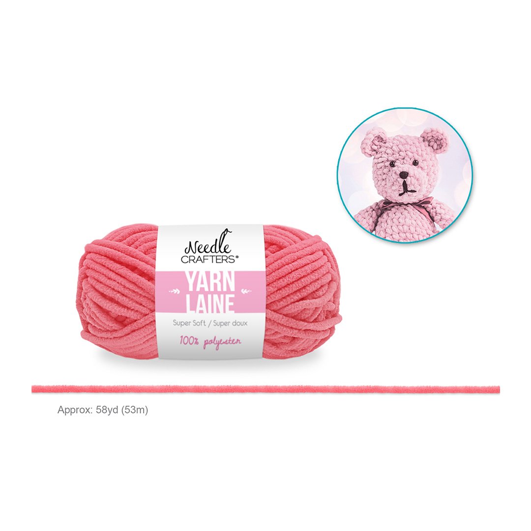 Needlecrafters: Poly Chenille-Soft Yarn Ball A - Princess
