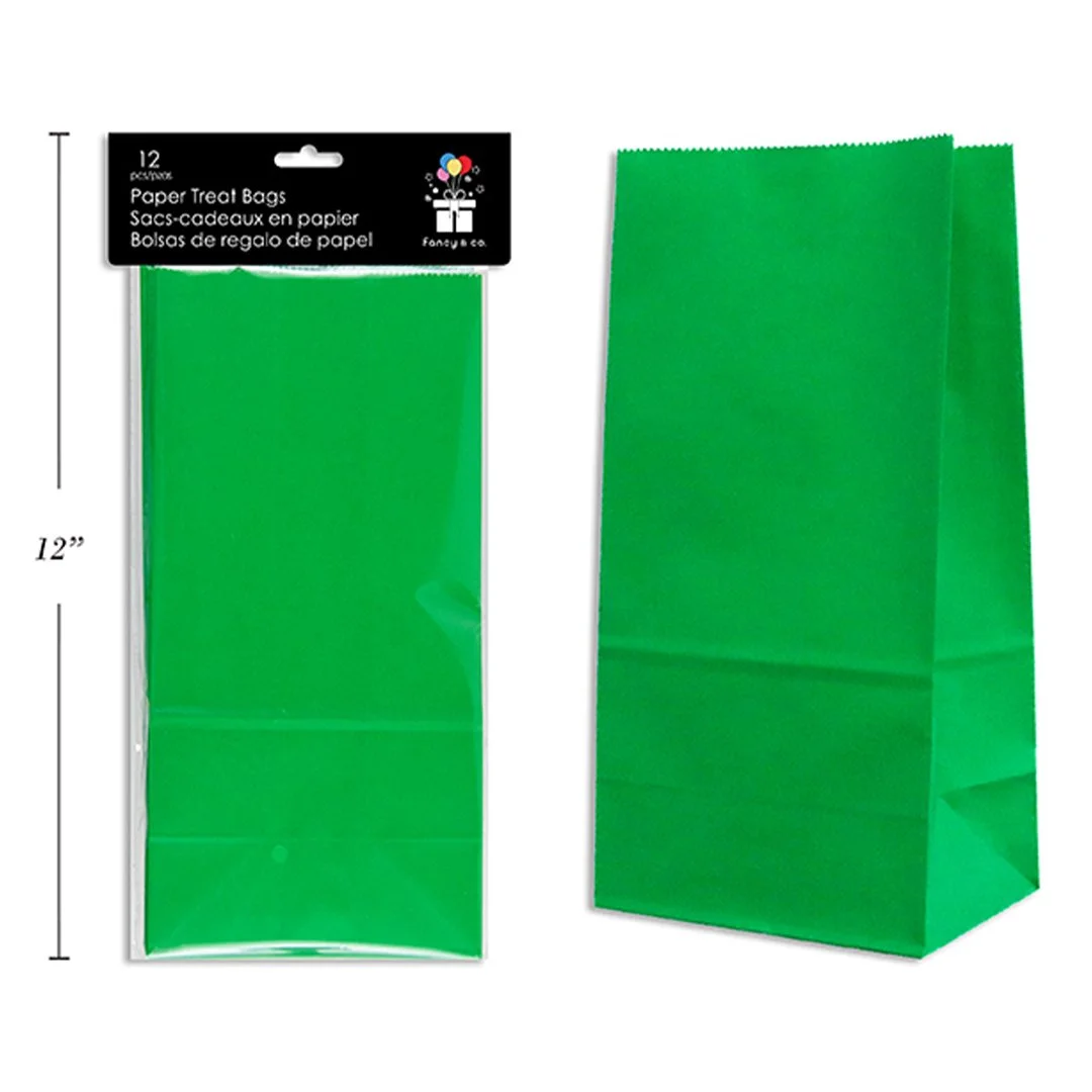 Paper Treat Bags - Emerald Green