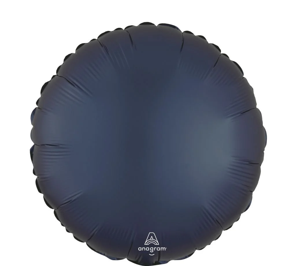 18" Satin True Navy Circle Balloon