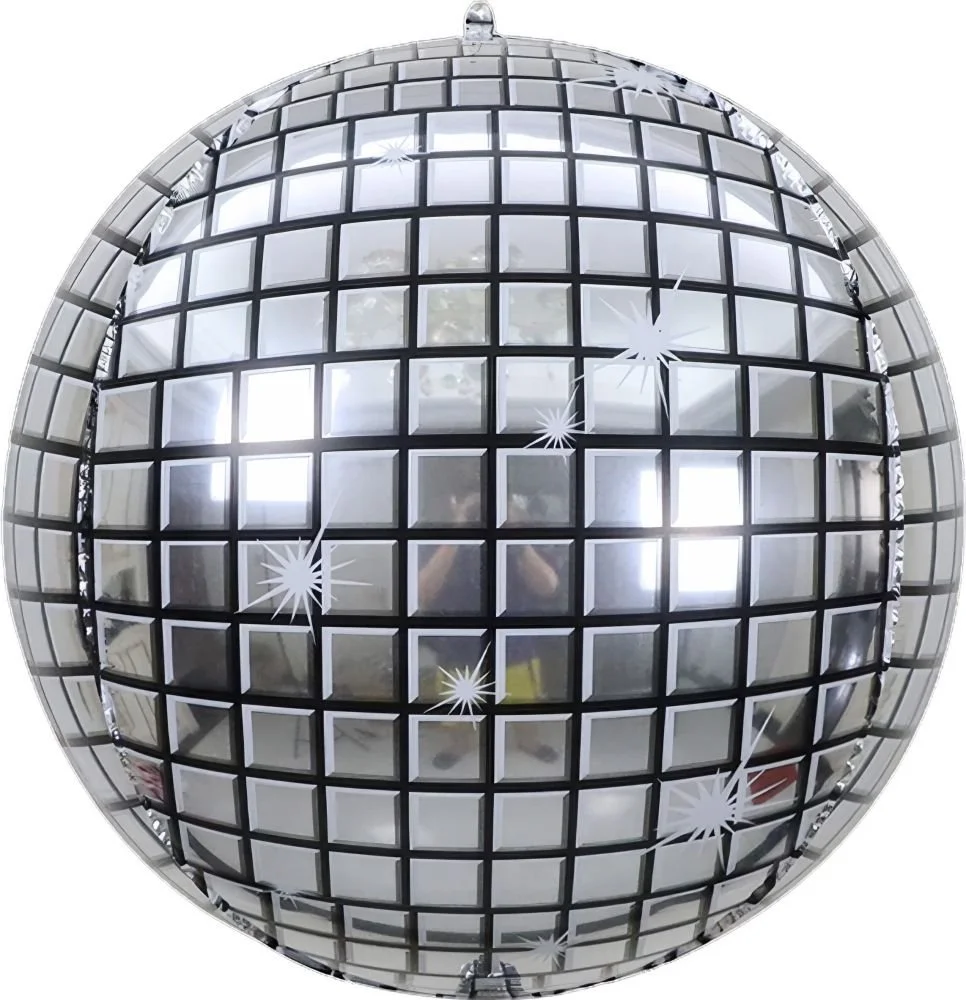 Orb 14" Silver Disco Balloon