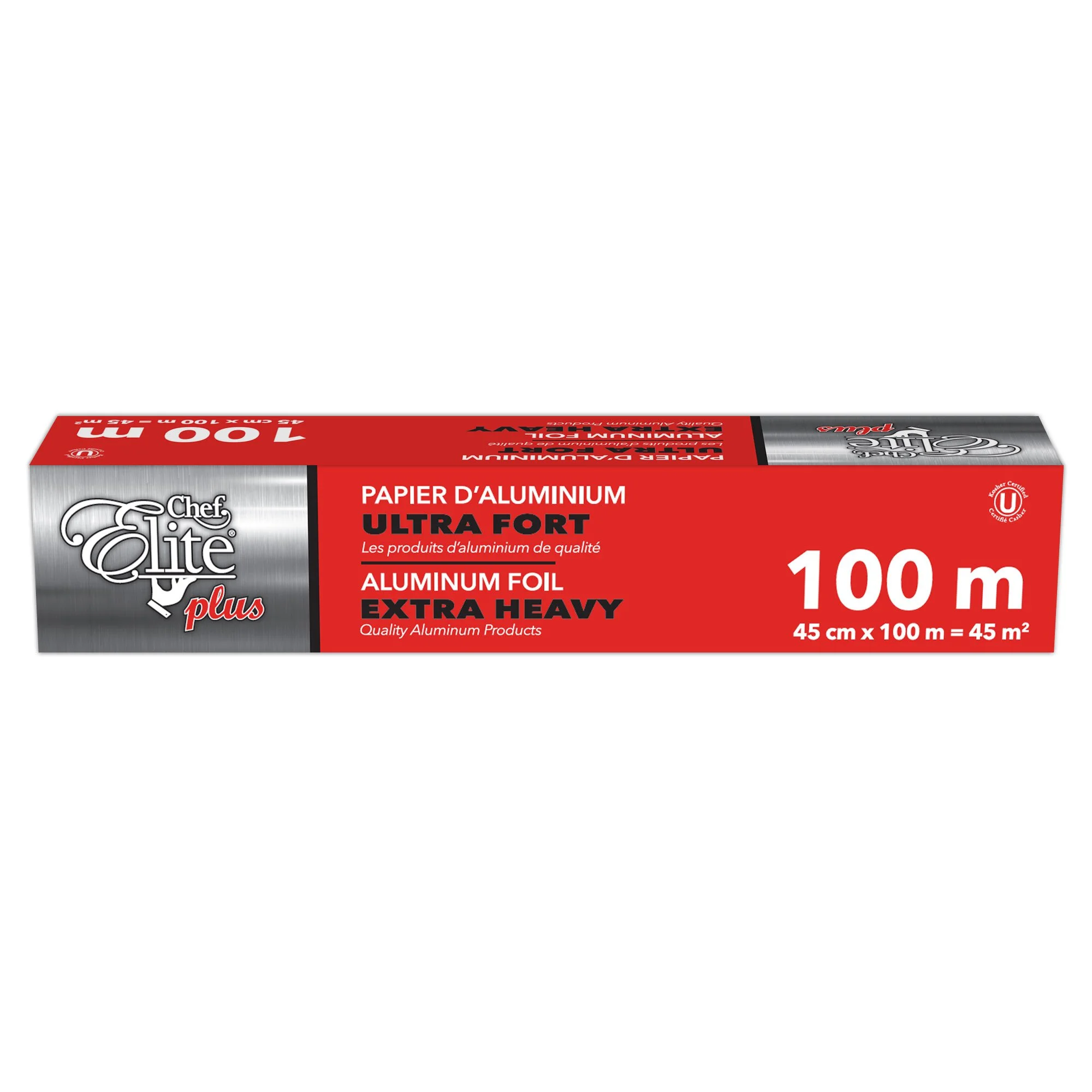 Chef Elite Plus – Aluminum Foil – 45cm x 100m – 19mic – Extra Heavy