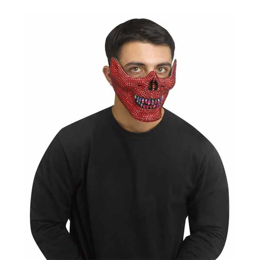 1/2 SKULL MASK ADULT